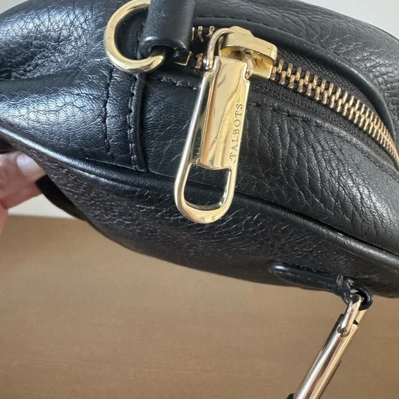Talbots Black Mini Handle Bag with Gold Accents - Picture 5 of 9